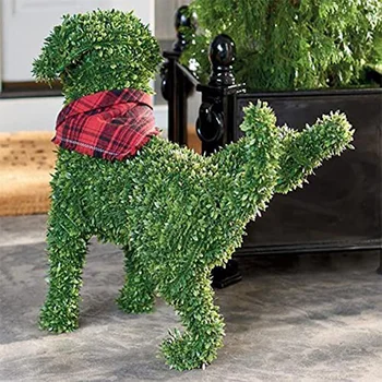 Decorativos que faz Xixi de Cachorro Topiary Reunindo Cão Esculturas Estátua Sem sequer um Dedo para Podar ou Água Decorativo de Pet de Decoração de Jardim
