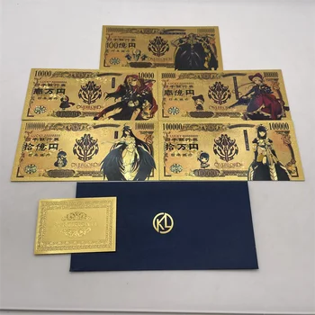 Japonês Overlord Albedo Tão-Bin Ouro Anime Notas Overlord III Albedo Cartas de Ação para o clássico memória de infância Coleção