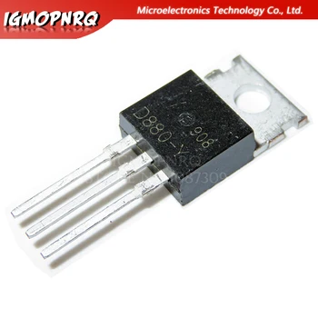 10pcs D880 TO220 Transistor D880 (Y) NPN de Silício Transistores de Potência 3A / 60V / 30W A-220 - A1265 2SD880