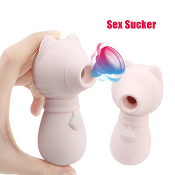 10cm Pequenos Chupando Vibradores Para as Mulheres Estimulador de Clitóris Mamilo Otário Anal Brinquedos do sexo Feminino Masturbador Oral Lambe Erótica Sex Shop