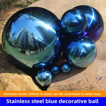 diâmetro 32mm-500mm bola Azul aço inoxidável bola,bola oca,decoração de bola,Interior de artigos de decoração, decoração de jardim